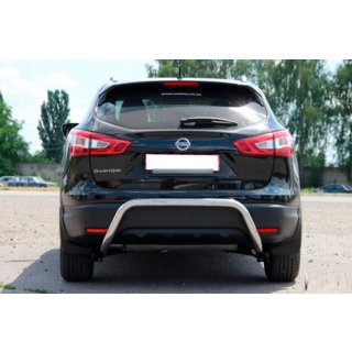 Bakre skyddsbåge AK007-1 (rostfritt stål) Nissan Qashqai 2014–2021 foto 2