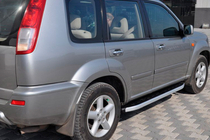 Nissan X-trail T30 2002–2007 Sidosteg Fullmond (2 st, aluminium) foto 3