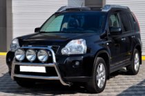 Nissan X-trail T31 2007–2014 Främre frontbåge WT018 (rostfritt) foto 3