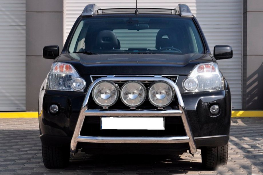 Nissan X-trail T31 2007–2014 Främre frontbåge WT018 (rostfritt) Image