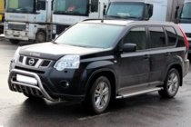 Nissan X-trail T31 2007–2014 Främre frontbåge WT002 (rostfritt stål) foto 3