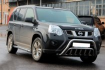 Nissan X-trail T31 2007–2014 Främre frontbåge WT002 (rostfritt stål) foto 2