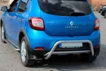 Renault Sandero 2013–2022 Bakre skyddsbåge AK007 (rostfritt) foto 2