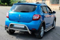 Renault Sandero 2013–2022 Bakre skyddsbåge AK007 (rostfritt) foto 3