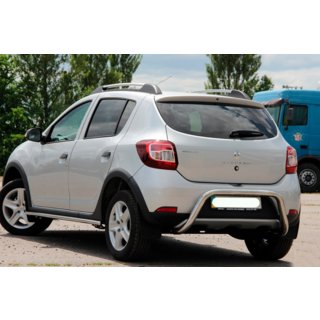 Bakre skyddsbåge AK007 (rostfritt) Renault Sandero 2013–2022 foto 4