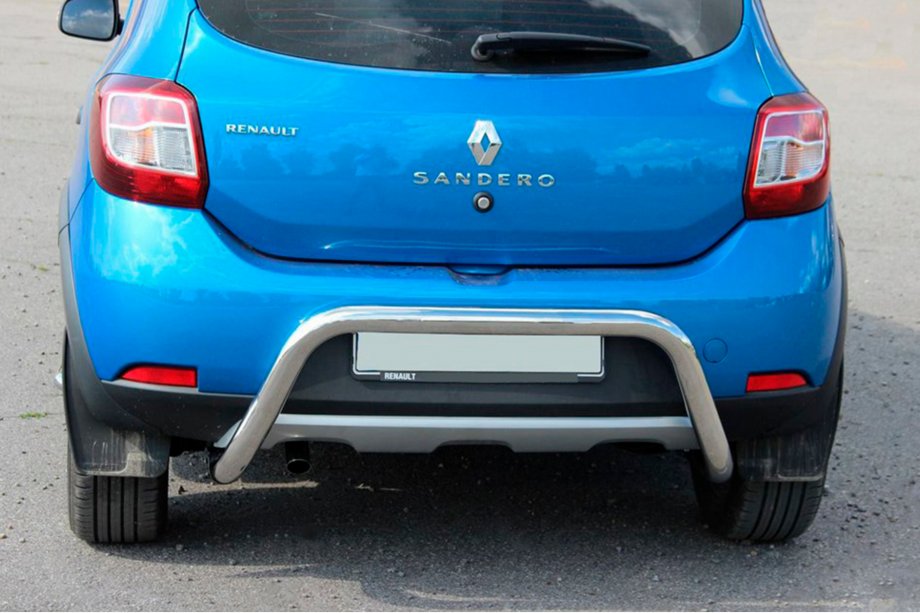 Renault Sandero 2013–2022 Bakre skyddsbåge AK007 (rostfritt) Image