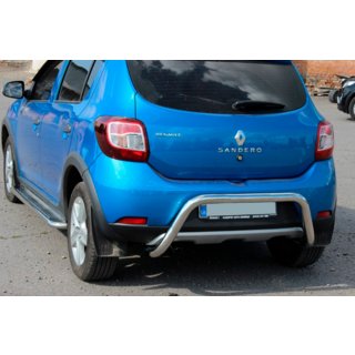 Bakre skyddsbåge AK007 (rostfritt) Dacia Sandero 2013–2020 foto 1