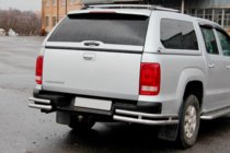Volkswagen Amarok 2010–2022 Bakre hörndelar AK003-Double (2 st, rostfritt) foto 3