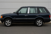 Range Rover II P38A 1997–2002 Stolplister för dörrar (6 st, rostfritt stål) foto 1