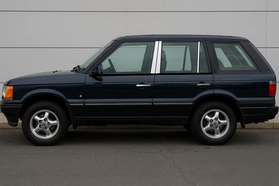 Range Rover II P38A 1997–2002 Stolplister för dörrar (6 st, rostfritt stål) Image