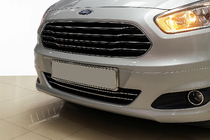Ford Courier 2014–2023 Kromade skyddslister för stötfångare (2014-2018, 2 st, rostfritt) foto 1