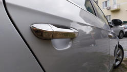 Volkswagen Passat B6 2006–2012 Platta dörrhandtagskåpor (4 st, rostfritt stål) foto 1