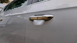 Volkswagen Passat B6 2006–2012 Platta dörrhandtagskåpor (4 st, rostfritt stål) foto 3