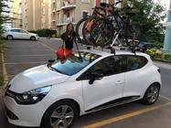 Renault Clio IV 2012–2019 Cykelhållare för takräcke foto 2