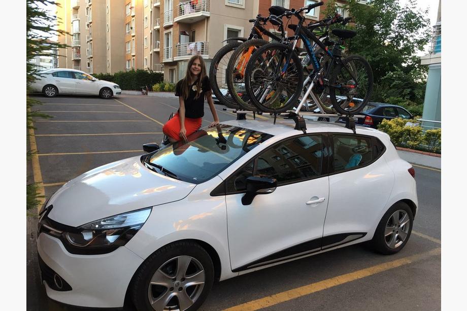 Cykelhållare för takräcke (för tvärbalkar) Foto 8