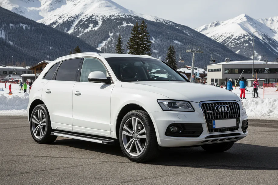 Audi Q5 2008–2017 Sidosteg Maya V1 (2 st, aluminium) Image