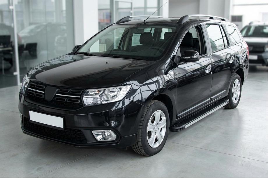 Dacia Logan MCV 2013–2020 Sidosteg Maya V1 (2 st, aluminium) Image
