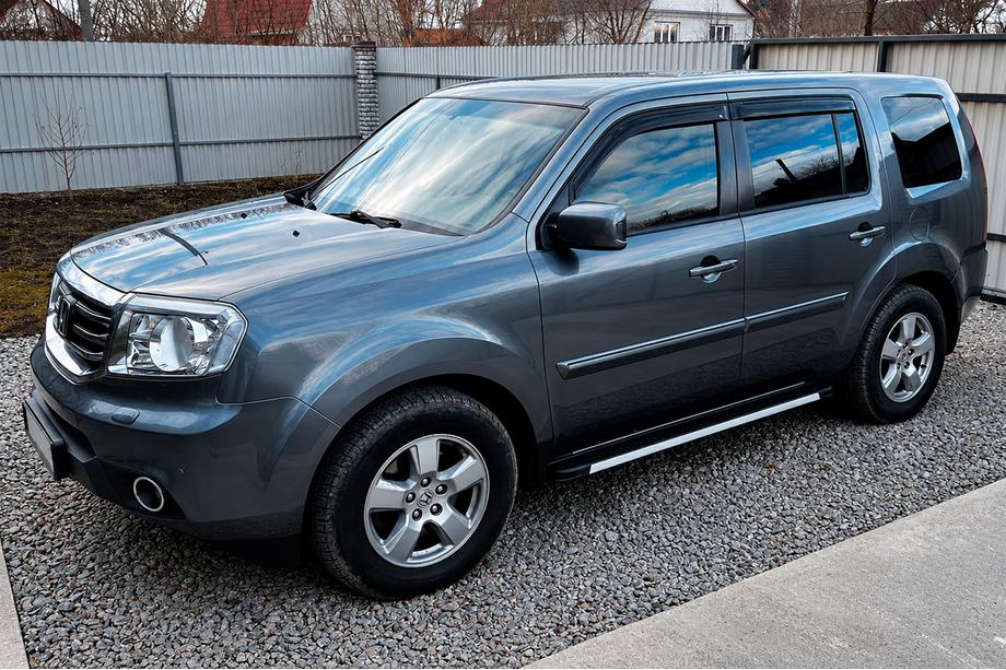 Honda Pilot 2008–2015 Sidosteg Maya V1 (2 st, aluminium) Image