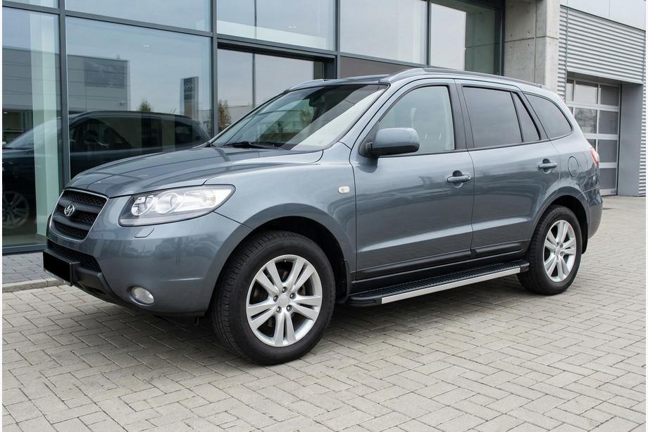 Hyundai Santa Fe 2 2006–2012 Sidosteg Maya V1 (2 st, aluminium) Image