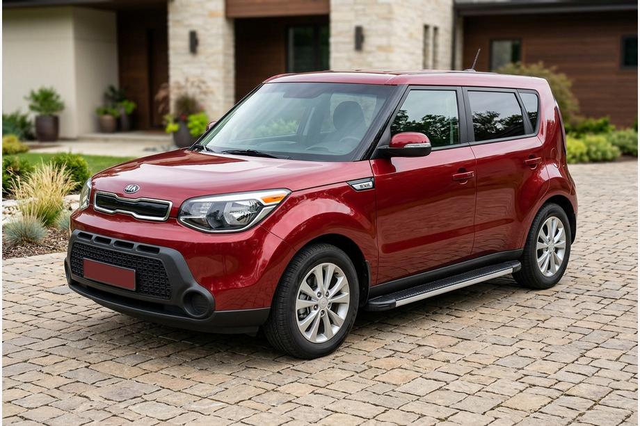 Kia Soul II 2013–2018 Sidosteg Maya V1 (2 st, aluminium) Image