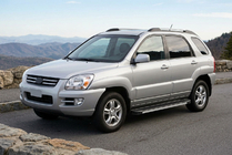 Kia Sportage 2004–2010 Sidosteg Maya V1 (2 st, aluminium) foto 1