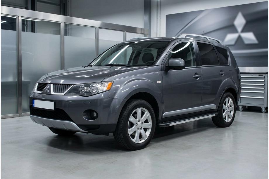 Mitsubishi Outlander 2006–2012 Sidosteg Maya V1 (2 st, aluminium) Image