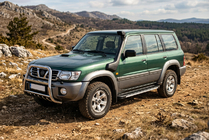 Nissan Patrol Y61 1997–2011 Sidosteg Maya V1 (2 st, aluminium) foto 1