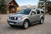 Nissan Pathfinder R51 2005–2014 Sidosteg Maya V1 (2 st, aluminium) foto 1
