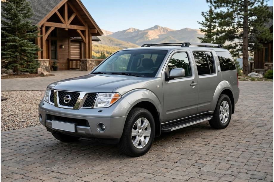 Nissan Pathfinder R51 2005–2014 Sidosteg Maya V1 (2 st, aluminium) Image
