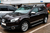 Nissan Qashqai 2007–2010 Sidosteg Maya V1 (2 st, aluminium) foto 4