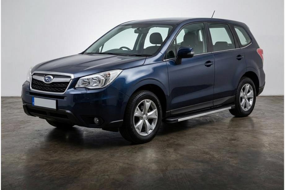 Subaru Forester 2013–2018 Sidosteg Maya V1 (2 st, aluminium) Image