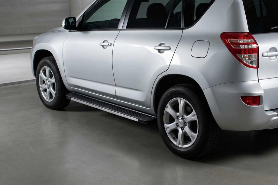 Toyota Rav 4 2006–2013 Sidosteg Maya V1 (2 st, aluminium) Image