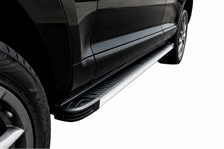 Volkswagen Touareg 2002–2010 Sidosteg Maya V1 (2 st, aluminium) Image