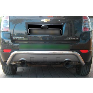 Bakre skyddsbåge AK007 (rostfritt) Chevrolet Captiva 2006–2019 foto 2