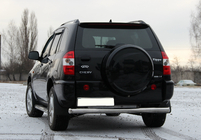 Chery Tiggo 1 2005–2016 Bakre skyddsbåge (rostfritt stål) Ø60 mm foto 2