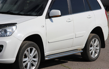 Chery Tiggo 1 2005–2016 Sidosteg Premium (2 st, rostfritt) foto 1