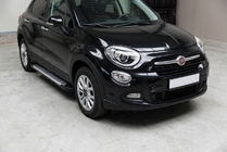 Fiat 500X 2014–2024 Sidosteg Line (2 st, aluminium) foto 1