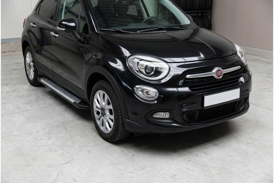 Fiat 500X 2014–2024 Sidosteg Line (2 st, aluminium) Image