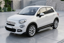 Fiat 500X 2014–2024 Sidosteg Rainbow (2 st, aluminium) foto 1