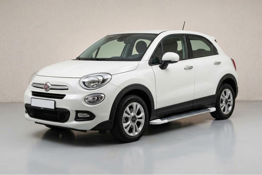 Fiat 500X 2014–2024 Sidosteg Allmond White (2 st, aluminium) Image
