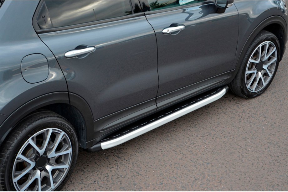 Fiat 500X 2014–2024 Sidosteg Fullmond (2 st, aluminium) Image