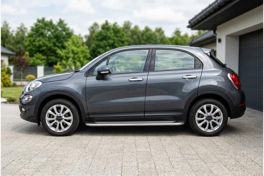 Fiat 500X 2014–2024 Sidosteg Maydos V2 (2 st, aluminium/rostfritt stål) Image