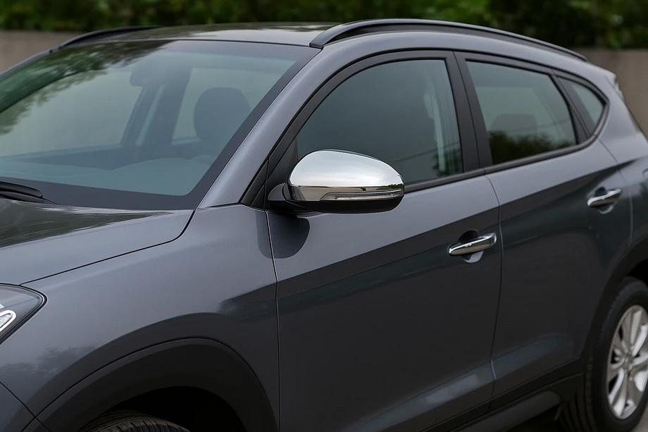 Hyundai Tucson TL 2016–2021 Spegelkåpor (2 st, rostfritt stål) Image