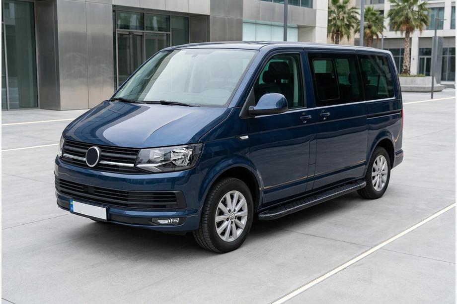 Volkswagen T6 2015–2024 Sidosteg Bosphorus Black (2 st, aluminium) Kort hjulbas Image