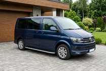 Volkswagen T6 2015–2024 Sidosteg Tayga Grey (2 st, aluminium) Endast för kort hjulbas foto 1
