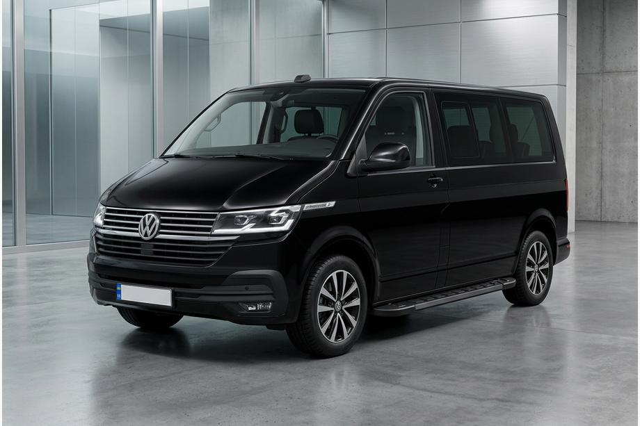 Volkswagen T6 2015–2024 Sidosteg RedLine Black (2 st, aluminium) Lång hjulbas Image