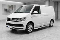 Volkswagen T6 2015–2024 Sidosteg Allmond White (2 st, aluminium) Kort hjulbas foto 1