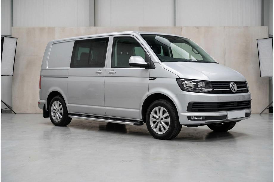 Volkswagen T6 2015–2024 Sidosteg Fullmond (2 st, aluminium) Lång hjulbas Image