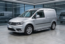 Volkswagen Caddy 2015–2020 Sidosteg Sunrise (2 st, aluminium) foto 1