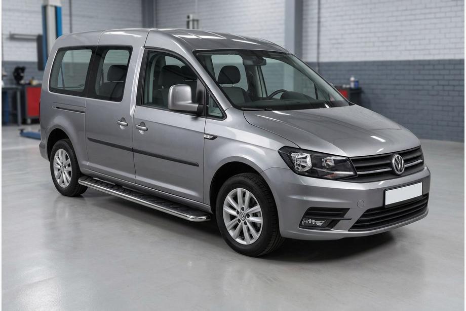 Volkswagen Caddy 2015–2020 Sidosteg Maydos V1 (2 st, aluminium / rostfritt) Image